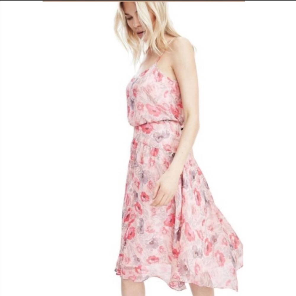 Banana Republic Elise Pink Floral dress Size 14